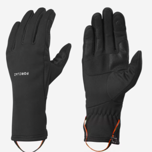 Gants tactiles et stretch de trekking montagne - MT500 noir - adulte